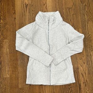 Lululemon scuba light grey Zip-Up